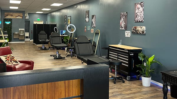 inside view of a tattoo shop in ocala fl