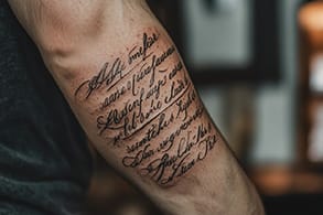 script tattoo