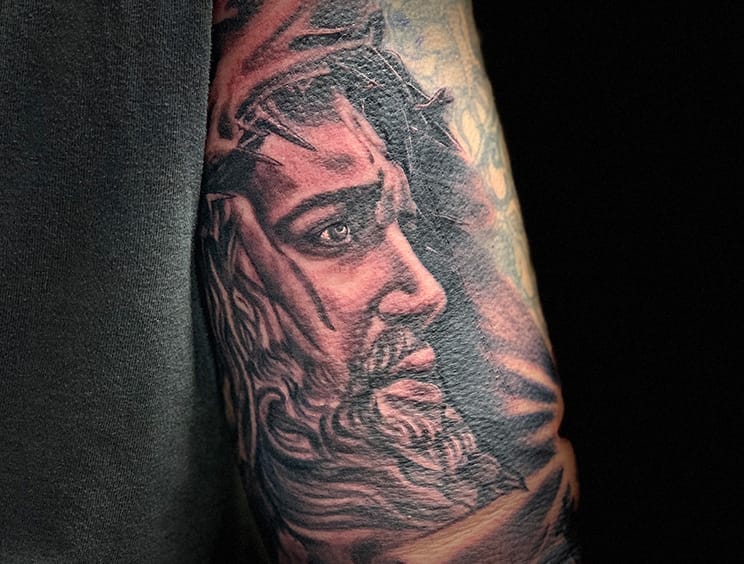 tattoo of a face